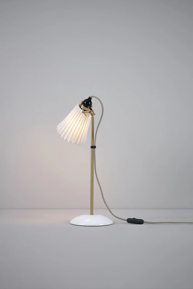 Hector Pleat Medium Table Light, Brass
