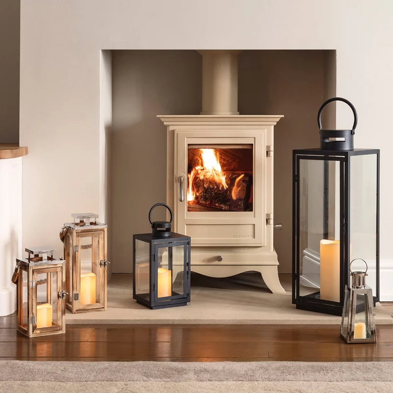 Salcombe Holz LED Laterne