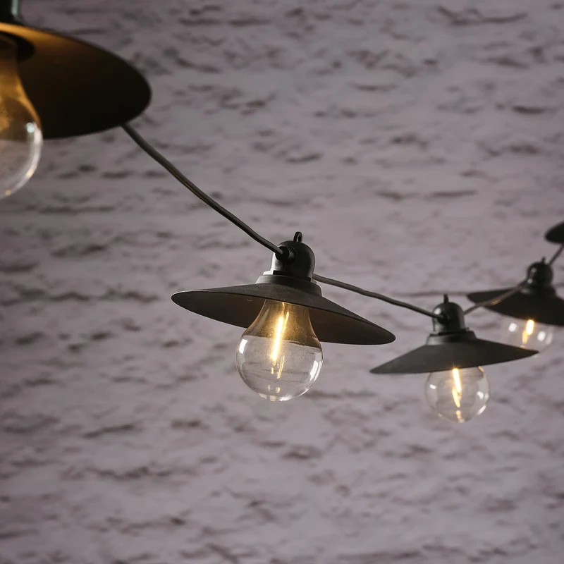 6er Solar Lichterkette Retro
