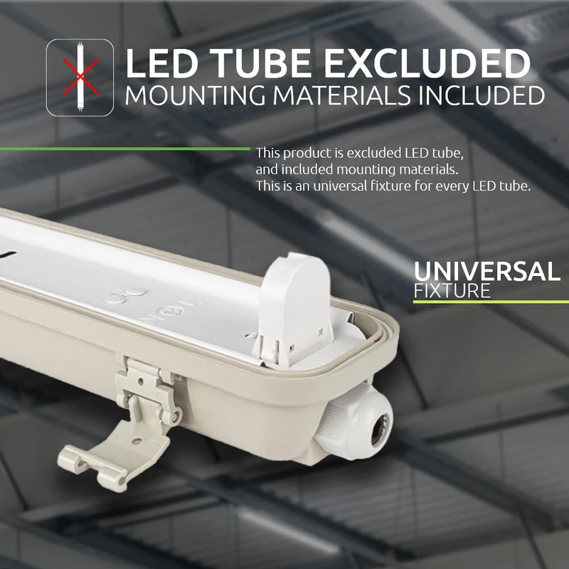 LED-Leuchtstofflampe | 60cm | IP65 wasserdicht | Für einzelne LED-Leuchtstoffröhre| High serie
