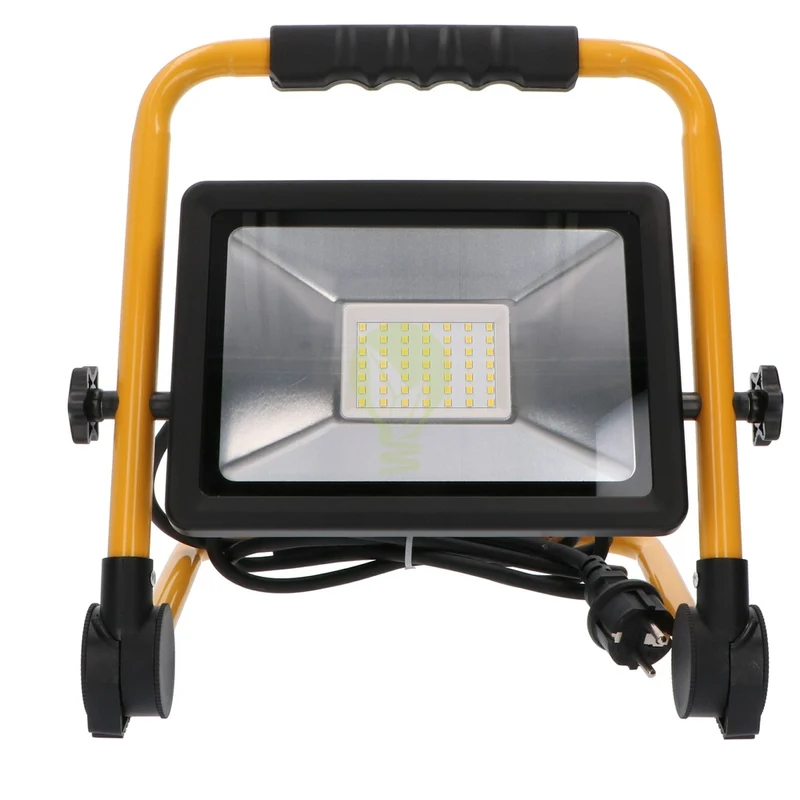 LED-Bauleuchte 50W Klapprahmen IP65 | 3m Kabel | 6000K – Tageslichtweiß