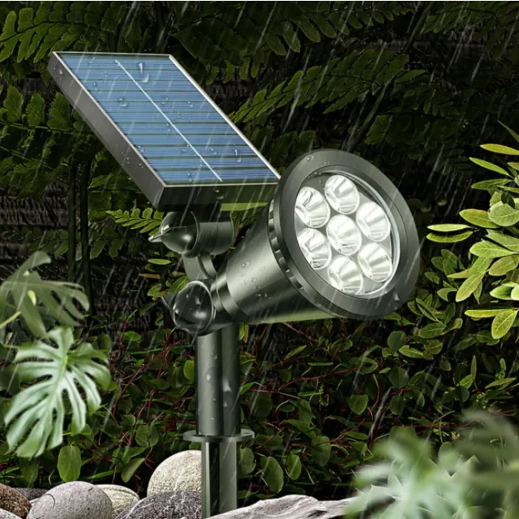 Solar-Bodenstrahler 2 Watt mit Erdspieß – 6000K Tageslichtweiß