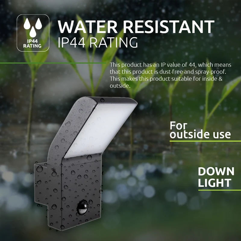 Außenwandleuchte Sensor 12W 4000K | Naturweiß | Singapur