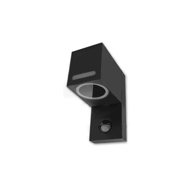 LED Wandleuchte quadratisch GU10 | mit Sensor | IP44