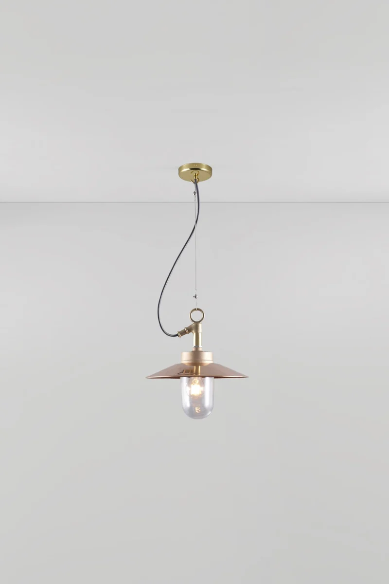 Well Glass Pendant With Visor 7680 IP44