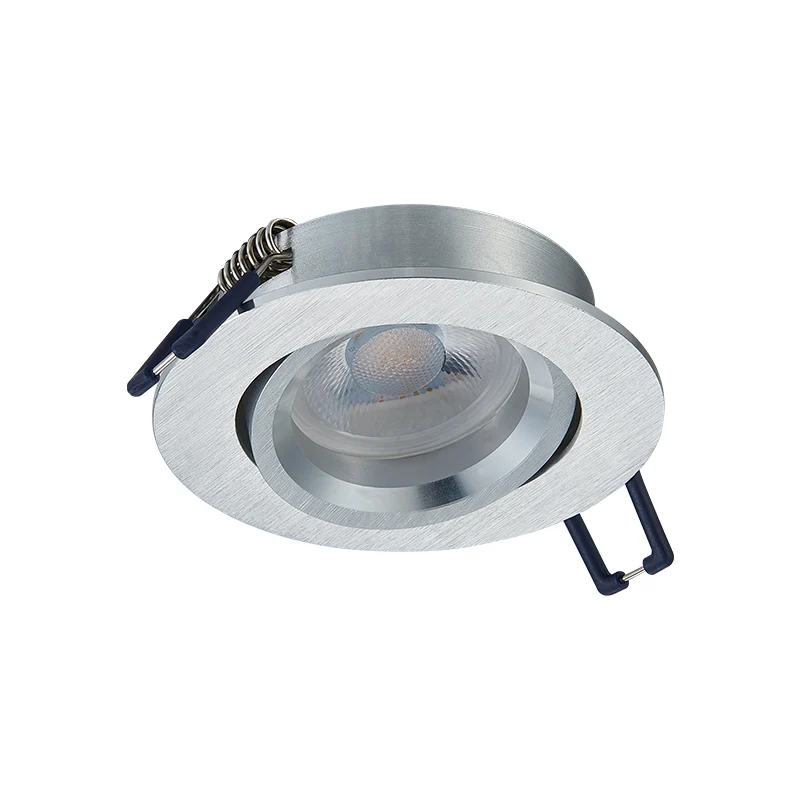 Spotbefestigung Ø70mm | Silber | Neigbar | Single | Rund | GU10