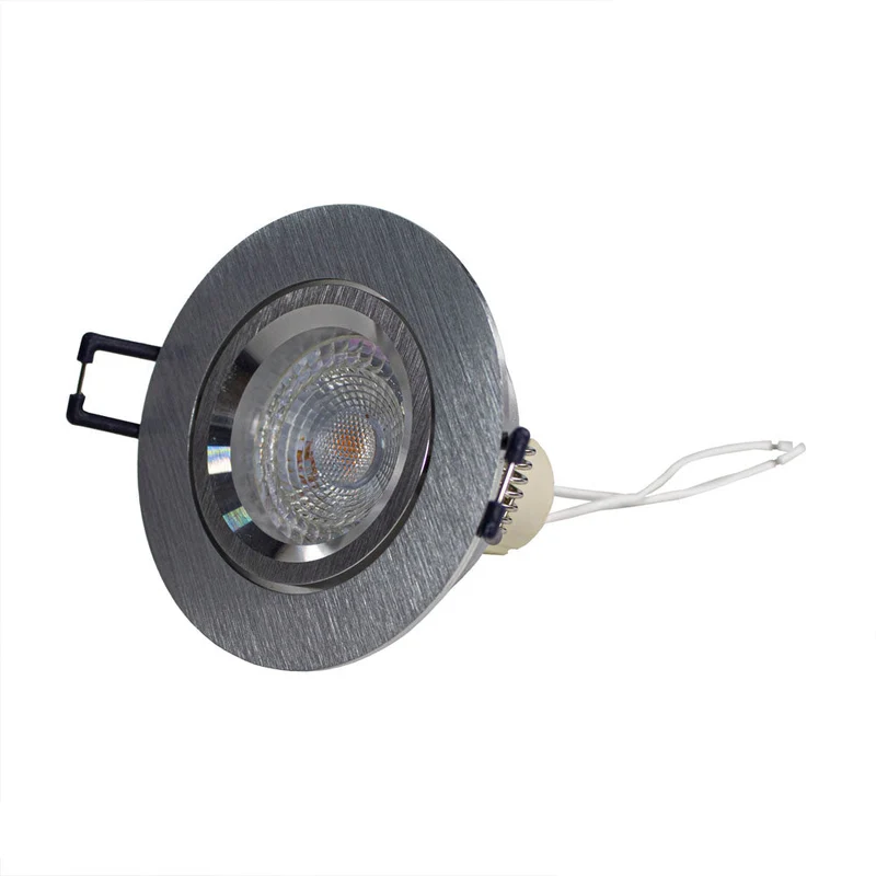 Spotbefestigung Ø70mm | Silber | Neigbar | Single | Rund | GU10