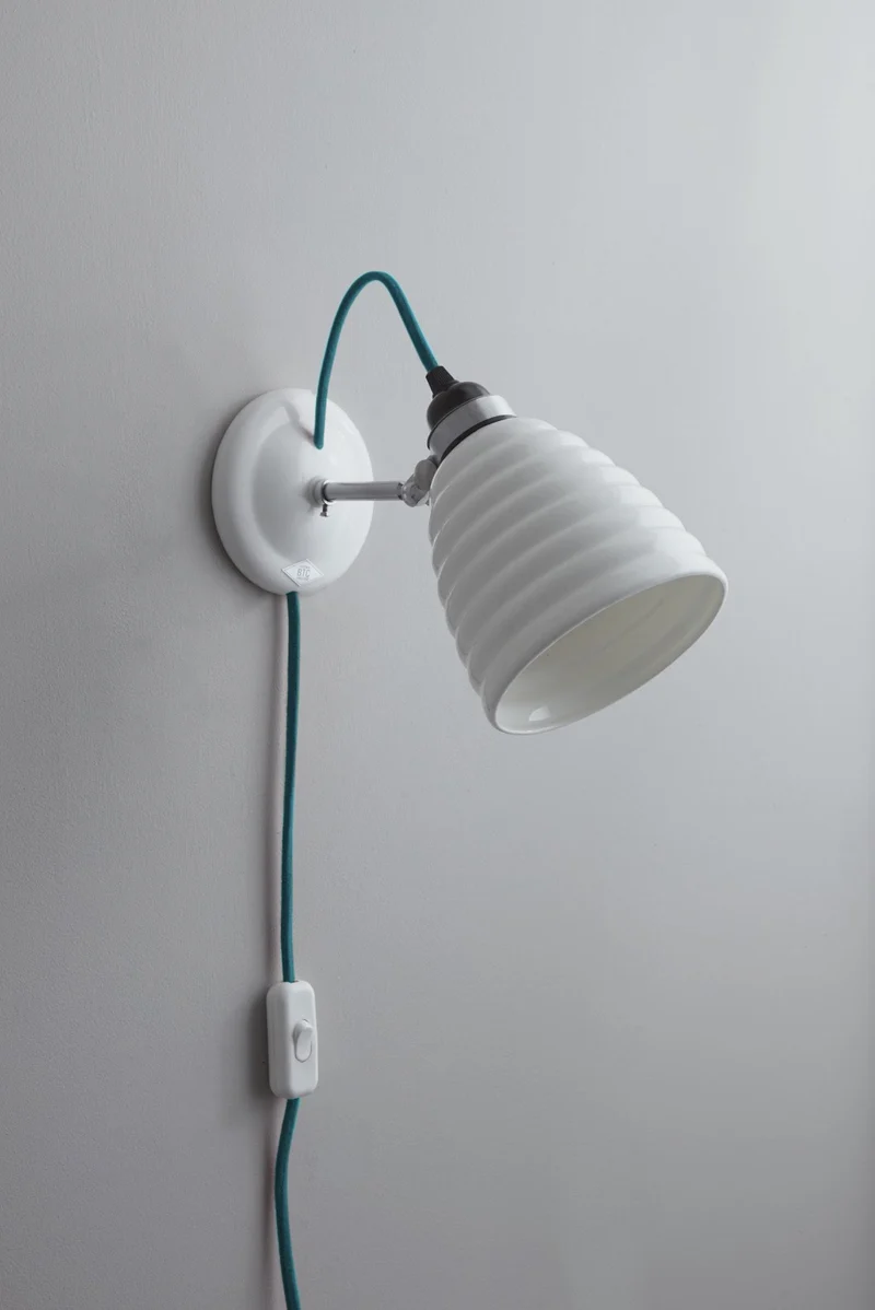 Hector Bibendum Wall Light Plug, switch & cable