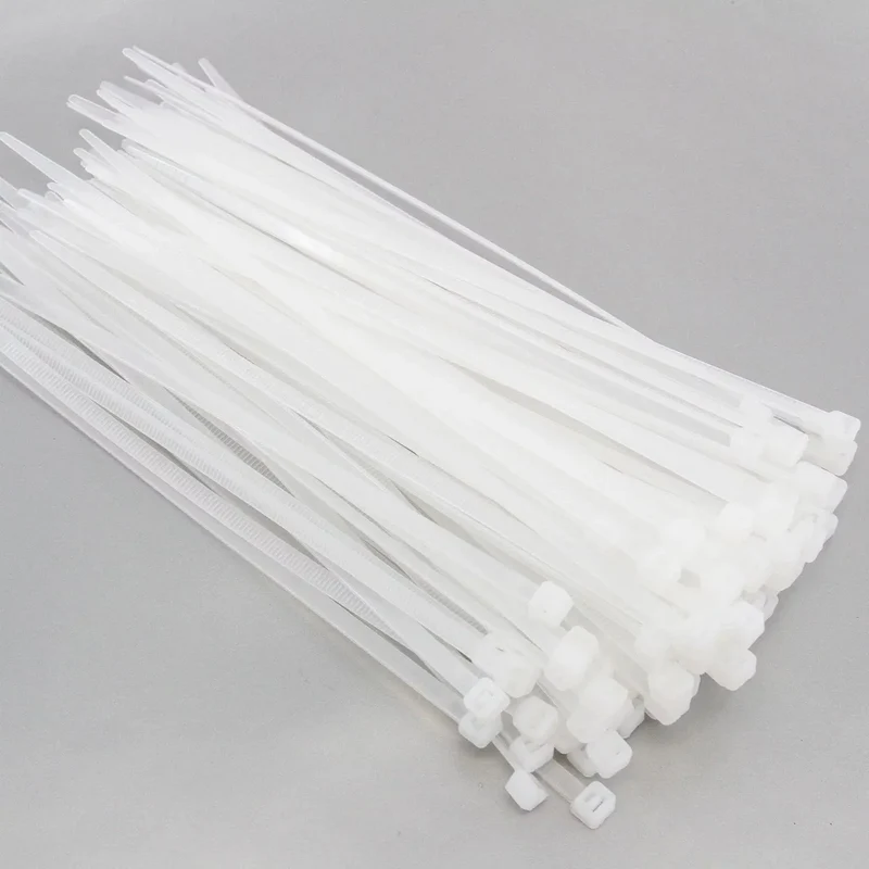 Hochwertige Nylon-Kabelbinder Befestigung Selbstsichernd weiß ~3275
