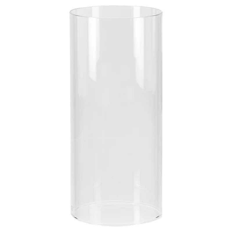Windlicht – Mattes Metall, Glas Einsatz, Graue Oberfläche, 29cm Höhe - Scola | Gilde