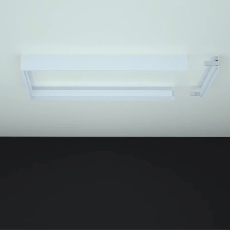 Aufputzrahmen | Klicksystem für LED-Panel mit Hintergrundbeleuchtung | 595x595mm | Weiß
