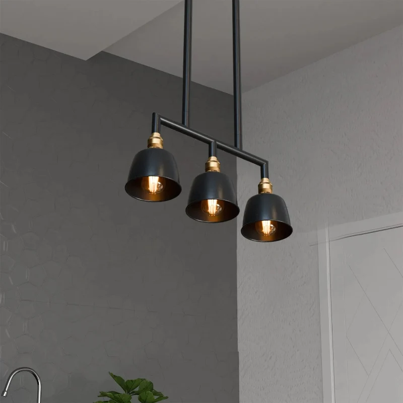 Industrial Pendelleuchten 3-Wege Hängelampen Decken Rohr ~3266