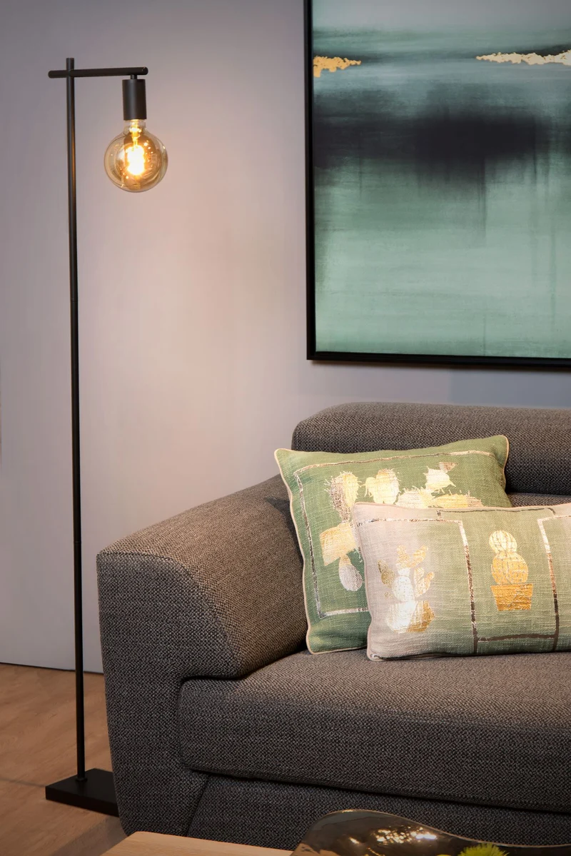 Stehleuchte Leanne Retro Schwarz 152cm