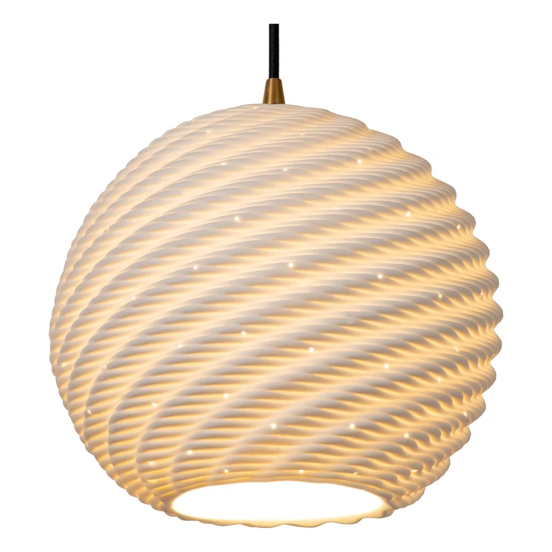 Pendelleuchte Bina Porzellan Weiß 25cm