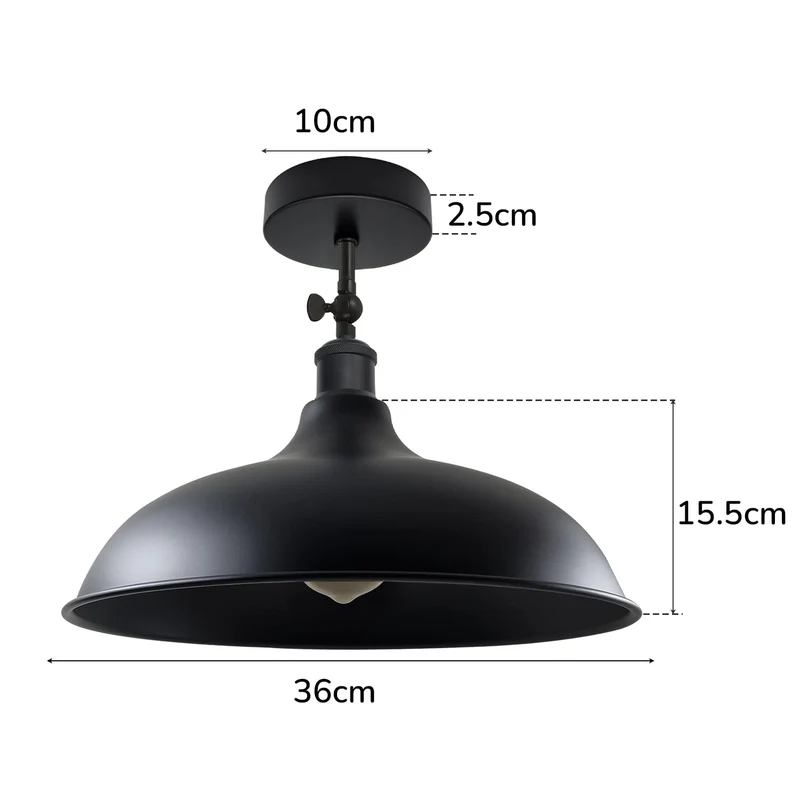 Schwarze Deckenleuchten verstellbar Vintage Deckenlampe~3259