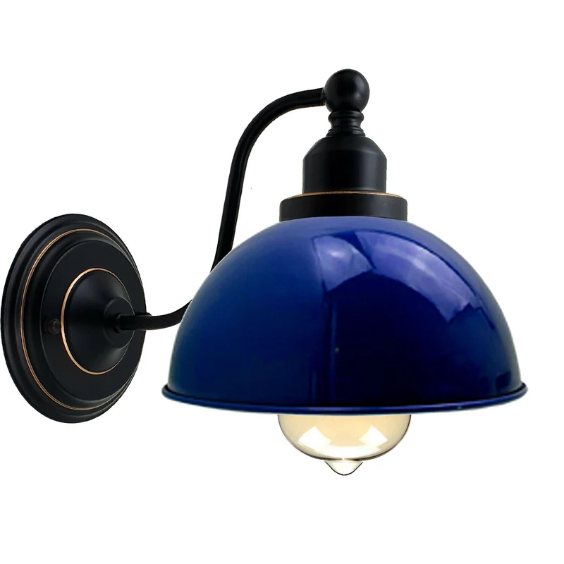 Retro-Kuppel-Wandleuchte, Industrie-Wandleuchte aus Metall ~3211
