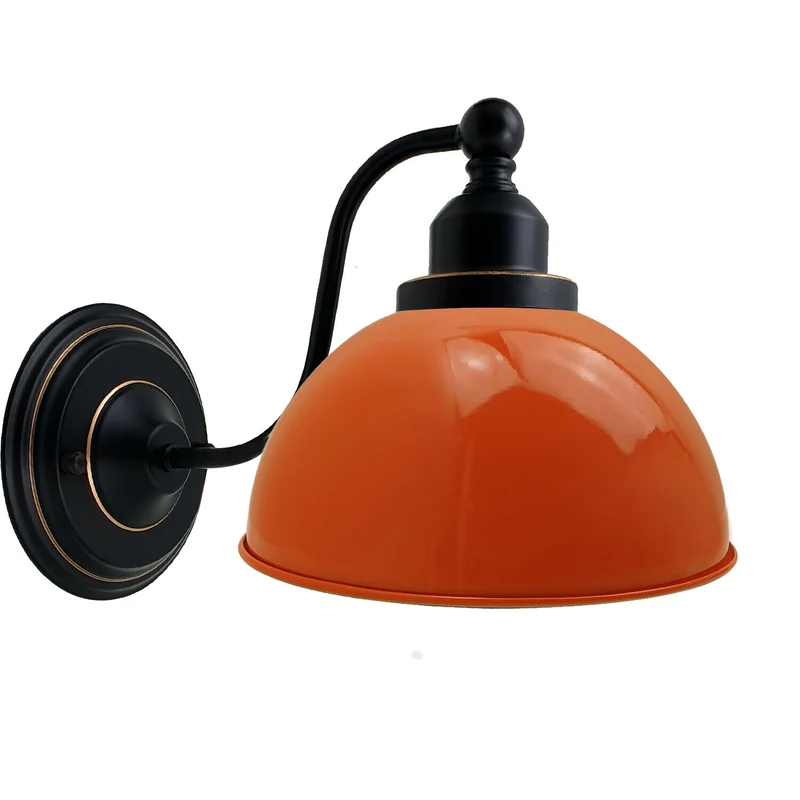Retro-Kuppel-Wandleuchte, Industrie-Wandleuchte aus Metall ~3211