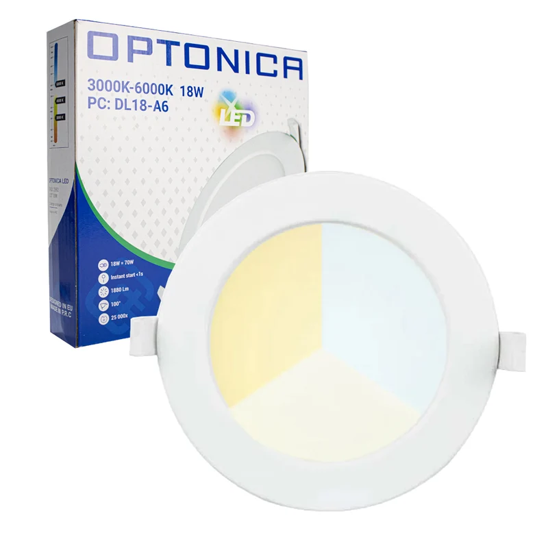 LED-Einbaustrahler rund | DIMMBAR | 24W | Ø225mm | CCT – 3 Lichtfarben