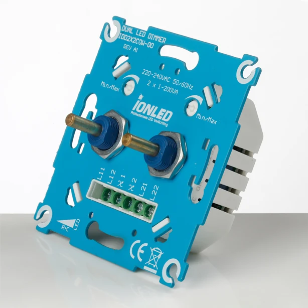 DUO Universal-LED-Dimmer 2x 200W | Phase-Off/On-Schneiden – Pro-Serie