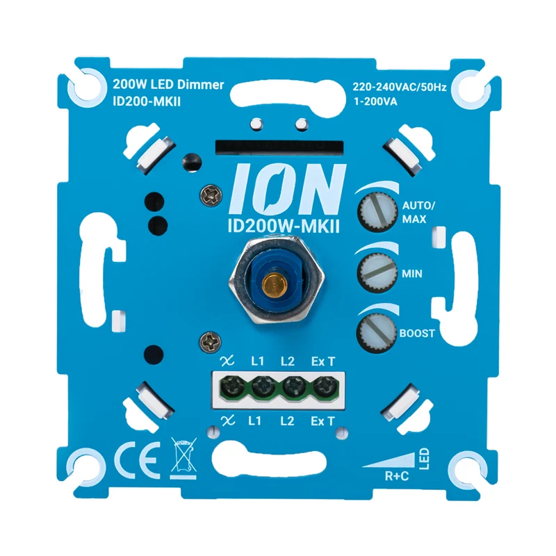Ionen-LED-Dimmer universal 200W | Phasen-Aus/Ein-Schneiden | Pro-Serie