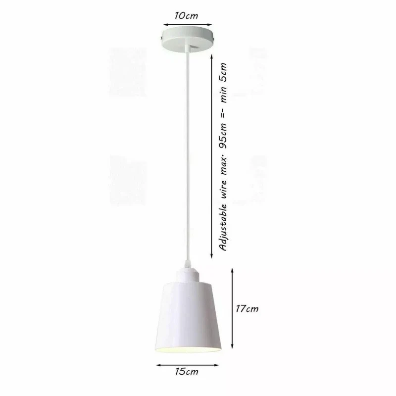 LEDSONE Skandinavische Metall-Pendelleuchte Bunt ~3174