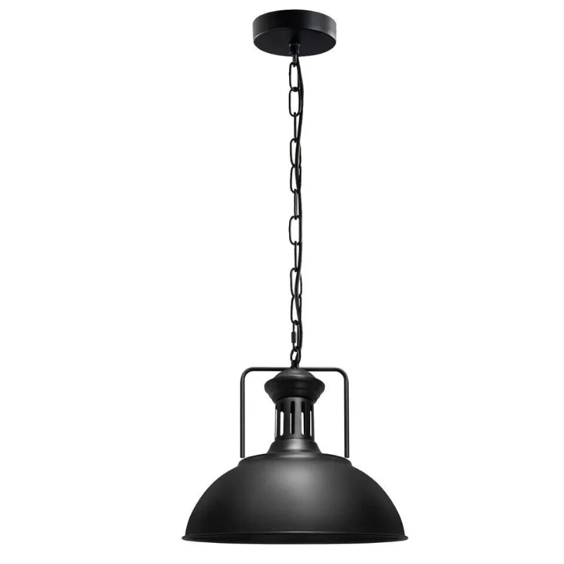 Industrielle Pendelleuchte schwarz modern Hangelampen~3172