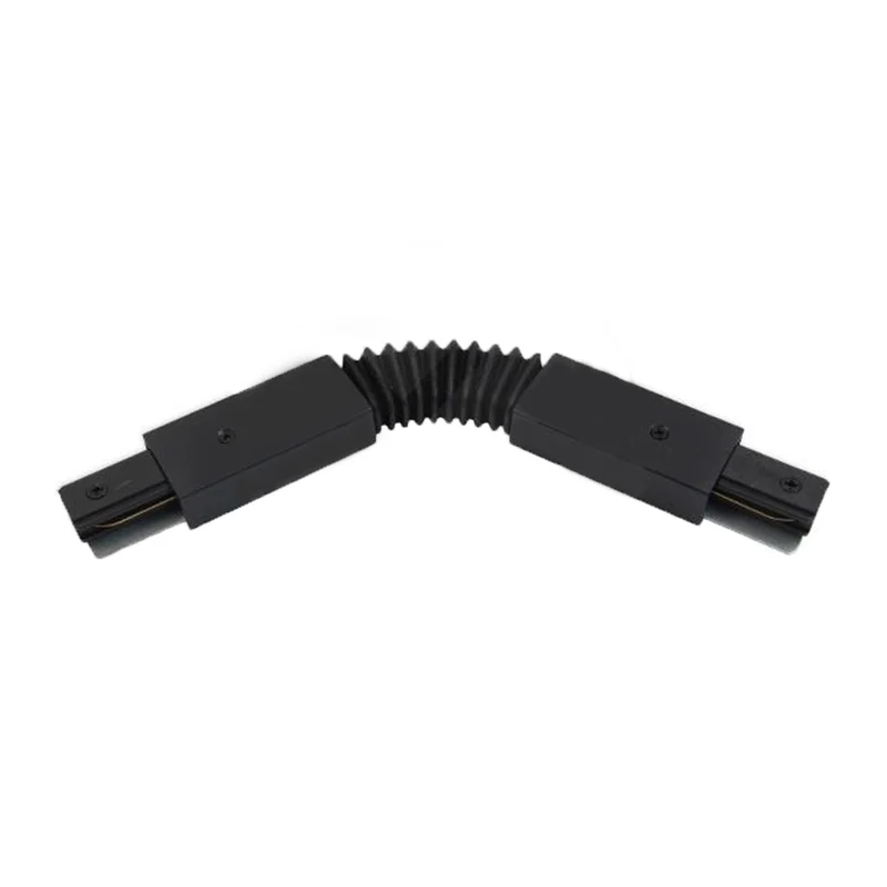 1-phasiger flexibler L-förmiger Steckverbinder | Schwarz