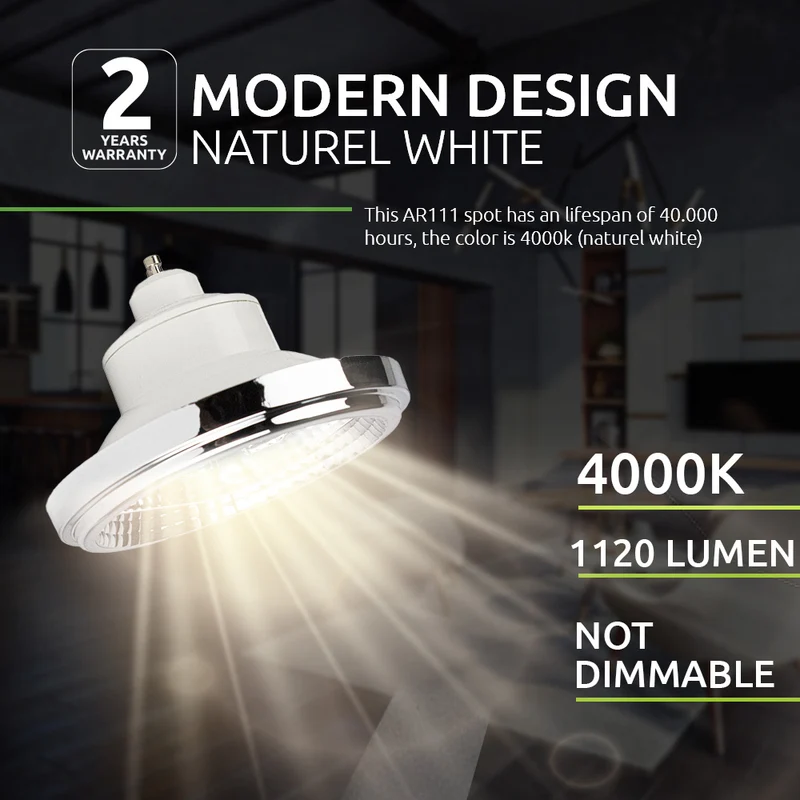 LED-Spot AR111 | GU10 | 12 Watt | 4000K – Naturweiß