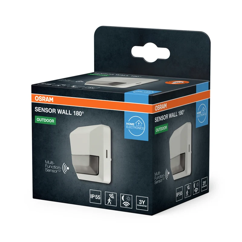 OSRAM Sensor Bewegungs-und Lichtsensor Wand 180Grad Weiß