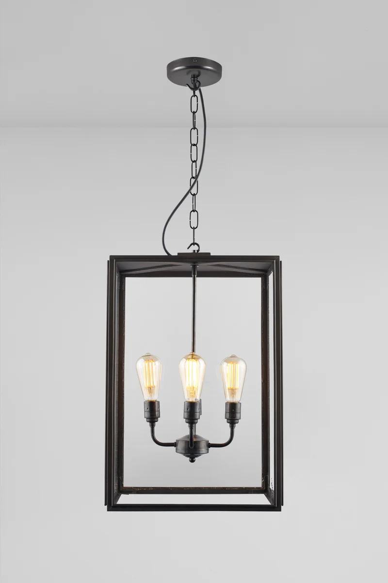 Extra Large Square Pendant, Closed Top