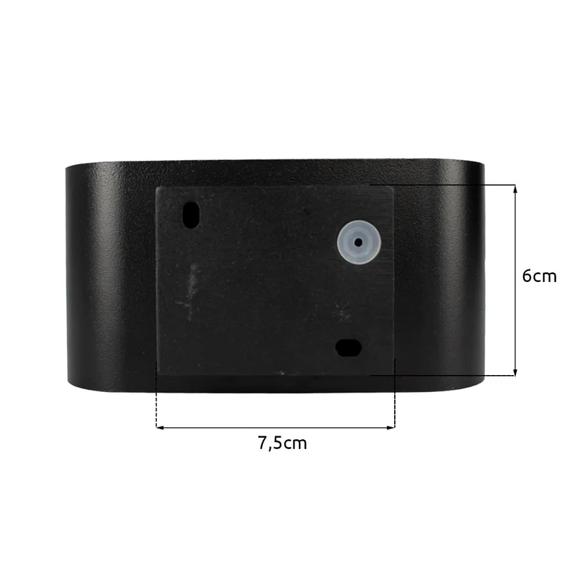 LED Wandleuchte Oval schwarz Tobias | Rund | G9-Fassung