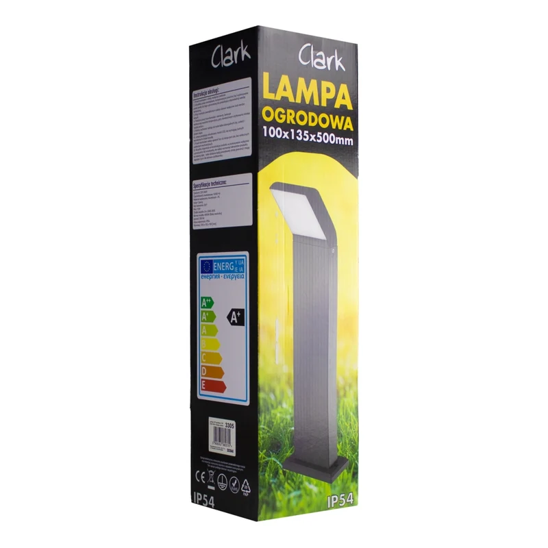 Schwarze LED-Stehleuchte für den Außenbereich 12W IP54 | 80cm | Karlc