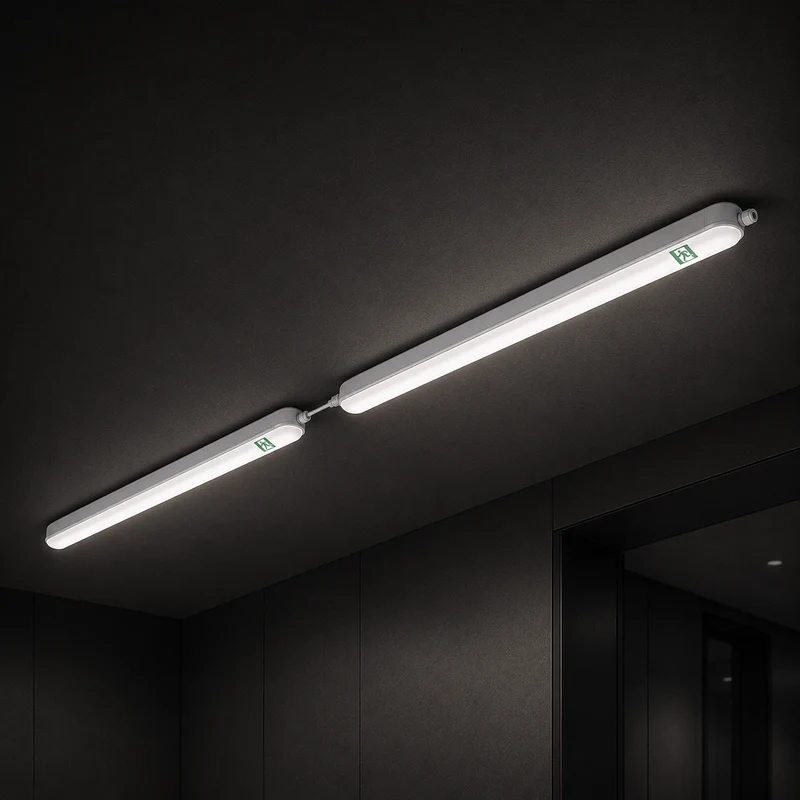 Notbeleuchtung LED-Wannenleuchte | 40 W | 150 cm | 4000 lm | IP65 wasserdicht