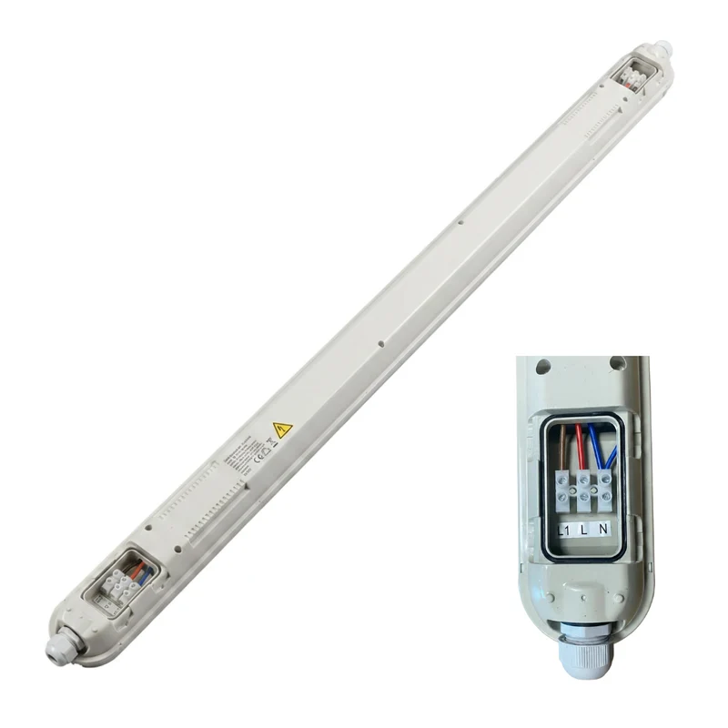 Notbeleuchtung LED-Wannenleuchte | 40 W | 150 cm | 4000 lm | IP65 wasserdicht