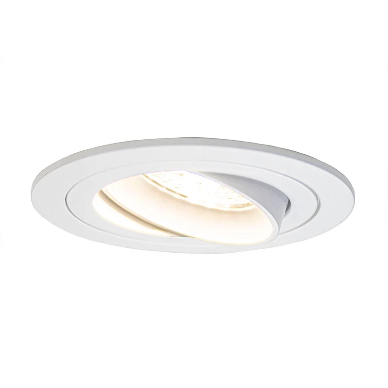 GU10 Spotleuchte | Ø80mm | Neigbar | Single | Rund | Weiß
