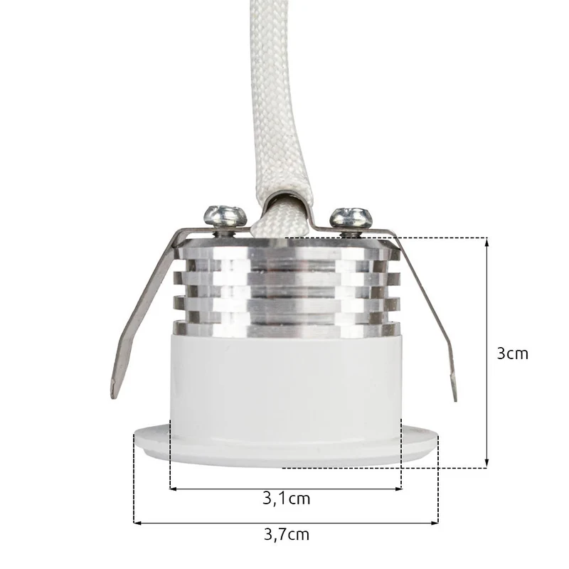 LED-Veranda-Einbaustrahler | Mini | Ø31mm | 1,5W | Dimmbar – Weiß