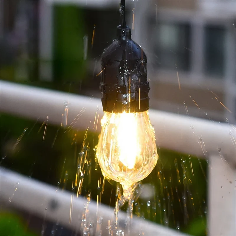 Stiftkabel 10 Meter - für alle E27 LED-Lampen | 10x E27 Fassung