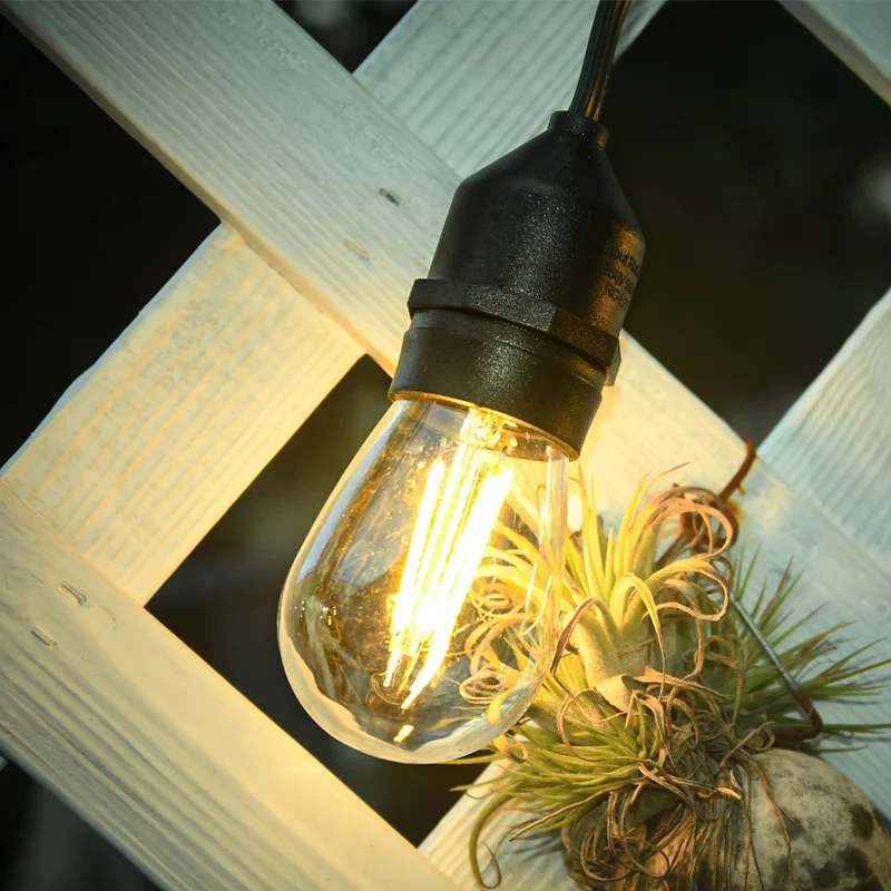 Stiftkabel 10 Meter - für alle E27 LED-Lampen | 10x E27 Fassung
