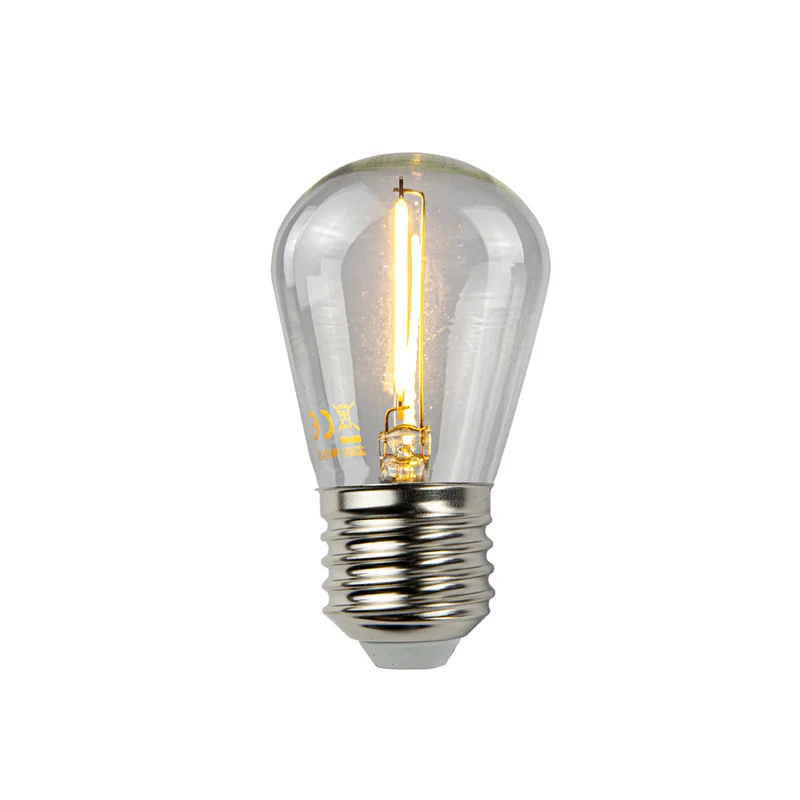 LED-Glühlampe | 1W | E27 | 2700K - Warmweiß | 5 Stücke