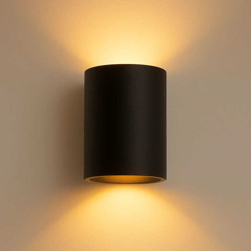 LED Wandleuchte schwarz Sonia | Rund | G9-Fassung