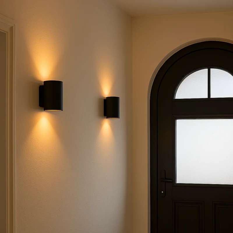 LED Wandleuchte schwarz Sonia | Rund | G9-Fassung