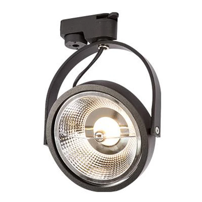 LED 1-Phasen-Schienenstrahler | AR111 | GU10-Fassung | Dimmbar | Schwarz