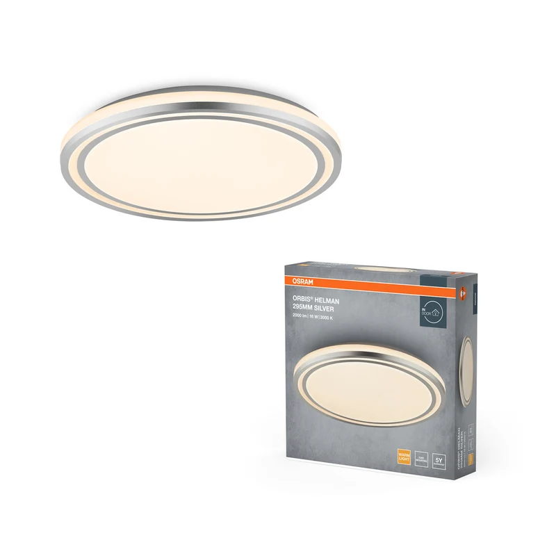 OSRAM ORBIS Helman Deckenleuchte 16W 1100lm weiß/silber