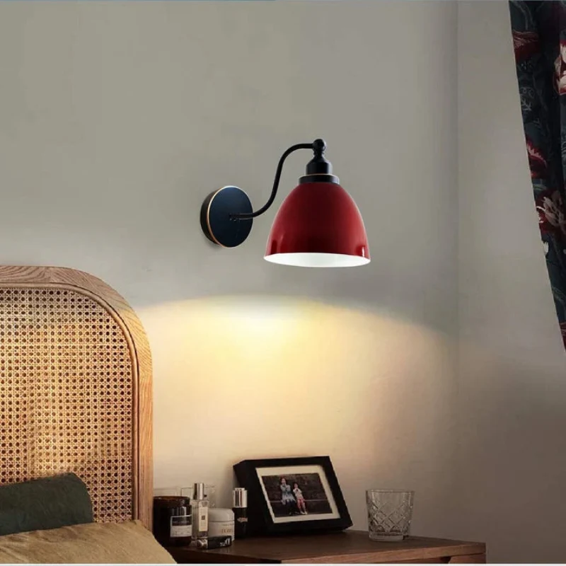 Retro Wandleuchte Schwanenhals Farbige Wandlampe ~1036