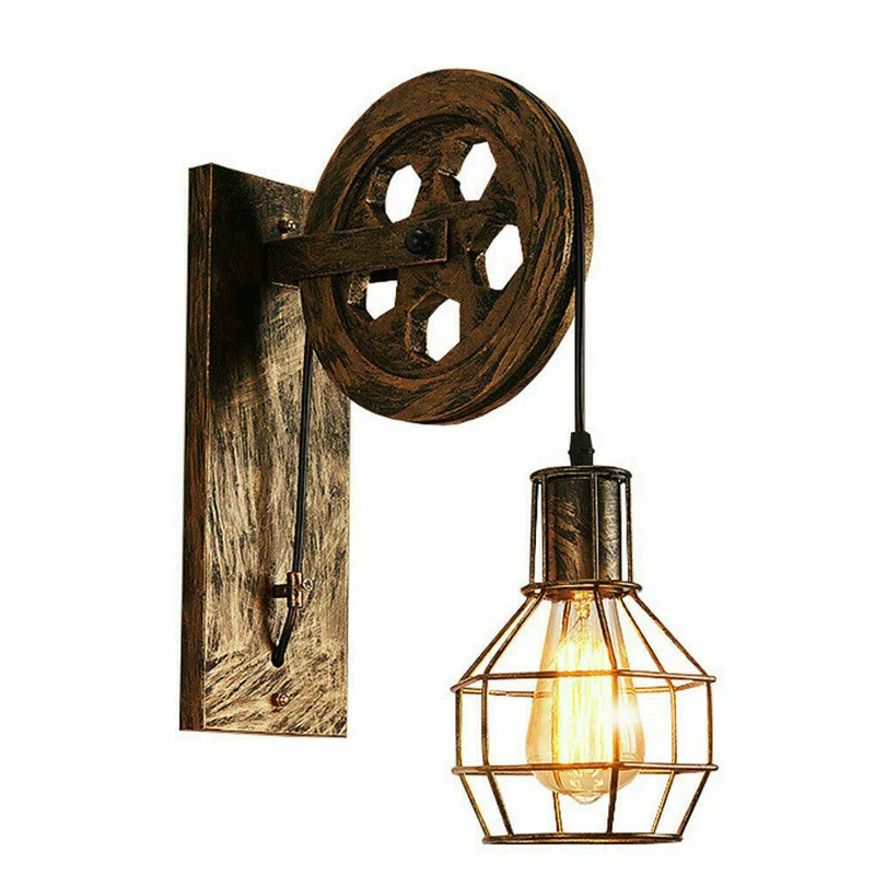 Vintage Industrial Rétro Applique Murale en Métal Lumière