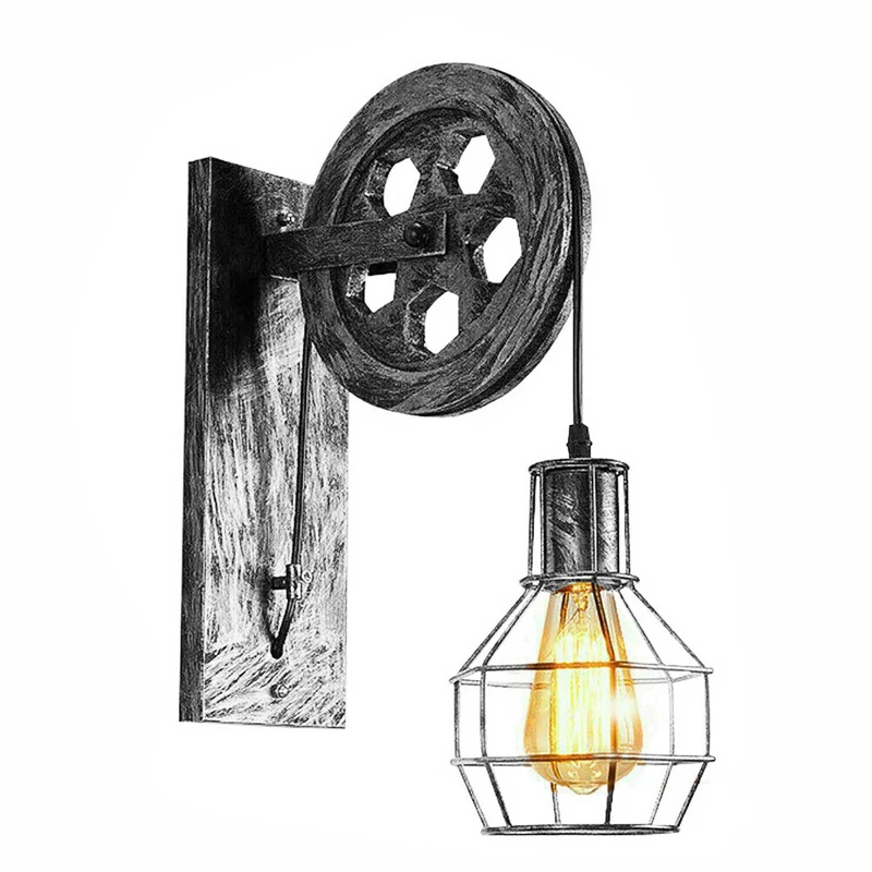 Vintage Industrial Rétro Applique Murale en Métal Lumière
