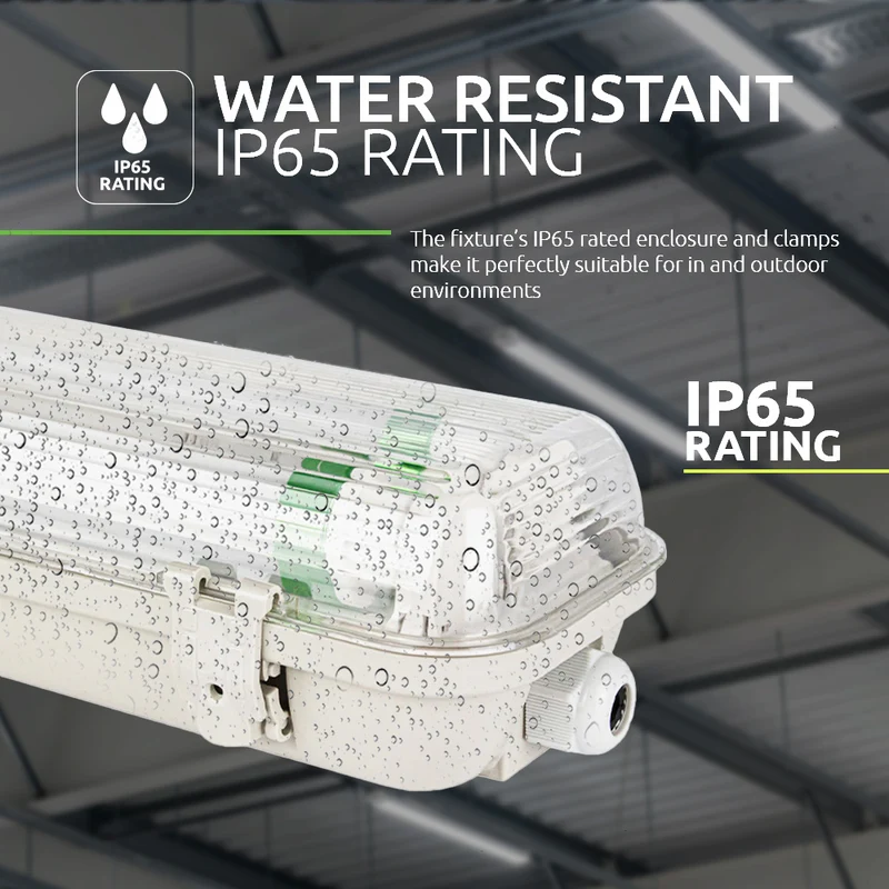 LED-Leuchtstofflampe | 120cm | IP65 wasserdicht | Für Doppel-LED-Leuchtstoffröhren | High serie