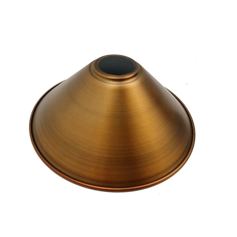 Industrielle Metallwandleuchte – Lampenschirm im Vintage-Stil mit reduzierter Platte~3426