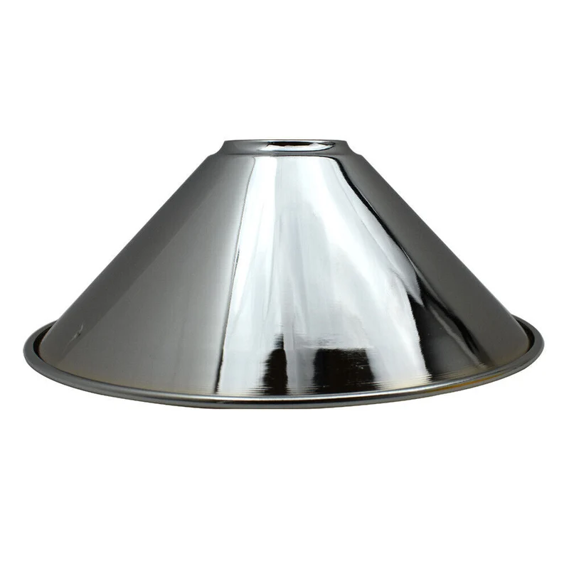 Industrielle Metallwandleuchte – Lampenschirm im Vintage-Stil mit reduzierter Platte~3426
