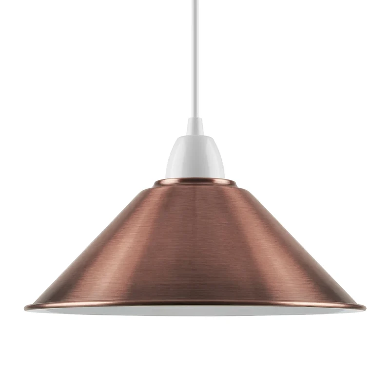 Industrielle Metallwandleuchte – Lampenschirm im Vintage-Stil mit reduzierter Platte~3426